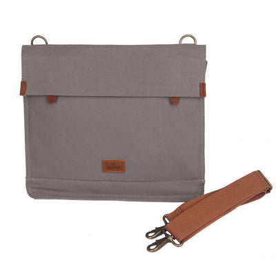 Small Grey and Brown Pannier Bag